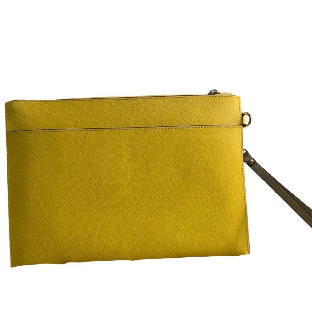 Michael Kors Yellow and Beige Lg Clutch/Wristlet 🥳 - Picture 2 of 8